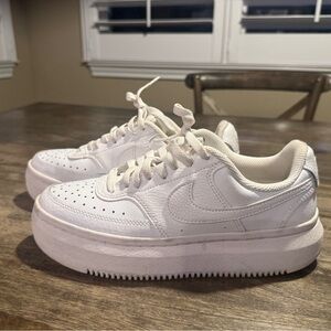 Women’s Nike Court Vision Alta Leather Platform Sneskers